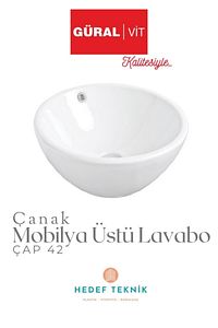 Mobilya Üstü Çanak Lavabo 42 Cm Çap ürün fotoğrafı