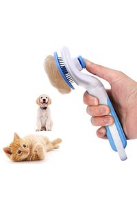 Evcil Hayvan Tüy Tarama Tarağı Otomatik Temizlenen Tuşlu Pet Fırçası Kedi Köpek Tüy Toplayıcı ürün fotoğrafı