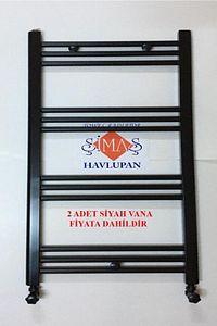 500x1000 Havlupan 2 Adet Radyatör Vanası Mat Siyah ürün fotoğrafı