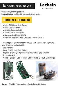 Orijinal Lüks Premium Solar Paket Tam Kapsamlı Hazır Deprem Çantası Ilk Yardım Acil Durum Yaşam Kiti ürün fotoğrafı