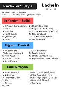 Orijinal Midi Plus Paket Tam Kapsamlı Hazır Deprem Sırt Çantası Afet Ilk Yardım Acil Durum Yaşam Set ürün fotoğrafı