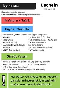 Orijinal Mini Paket Yatak Başı Hazır Deprem Çantası Afet Ilk Yardım Seti Acil Durum Yaşam El Çantası ürün fotoğrafı