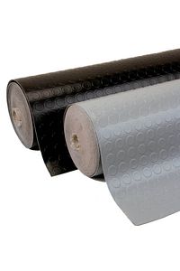 Pvc Paralı Muşamba 110 Cm X 50 Cm Siyah Renk Zemin Döşeme Paspas ürün fotoğrafı