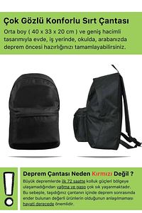 Orijinal Midi Paket Tam Kapsamlı Hazır Deprem Sırt Çantası Afet Ilk Yardım Acil Durum Yaşam Seti ürün fotoğrafı