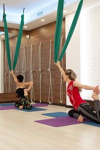 Yoga Fly Hamağı, Antigravity Askılı Yoga Denge Spor Aleti (yeşil) ürün fotoğrafı