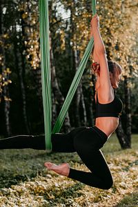 Yoga Fly Hamağı, Antigravity Askılı Yoga Denge Spor Aleti (yeşil) ürün fotoğrafı