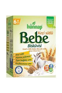 Hunnap Bebe Bisküvisi Keçi Sütlü 400 Gr X 12 Adet ürün fotoğrafı