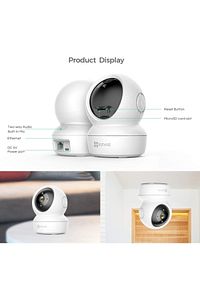 C6n 1080p Fhd 360 Derece Gece Görüşlü Sesli Ip Wifi Akıllı Ev Güvenlik Bebek Kamerası 6971744237752 ürün fotoğrafı