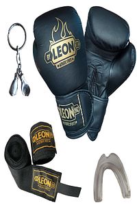 Leon Blade Training Boks, Kick Boks Ve Muay Thai Eldiveni Anahtarlık Dişlik Ve Bandaj Seti 3,5 M ürün fotoğrafı