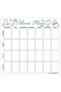 Hafalık Menü Magnet Planlayıcı , Katlanabilir Silinebilir Mıknatıslı Yazı Panosu + 2 Kalem ürün fotoğrafı