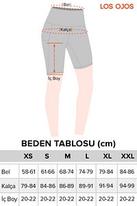 Kadın Sarı Yüksek Bel Toparlayıcı Çift Cepli Biker Şort Kısa Spor Tayt ürün fotoğrafı