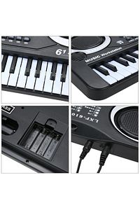 61 Tuşlu Org Electronic Keyboard Klavye Pilli Mikrofonlu Karaoke ürün fotoğrafı