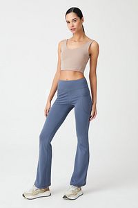 Kadın Antrasit Yüksek Bel Toparlayıcı Çift Cepli Ispanyol Paça Tayt Bootcut ürün fotoğrafı