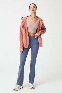 Kadın Antrasit Yüksek Bel Toparlayıcı Çift Cepli Ispanyol Paça Tayt Bootcut ürün fotoğrafı