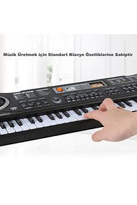 61 Tuşlu Org Electronic Keyboard Klavye Pilli Mikrofonlu Karaoke ürün fotoğrafı