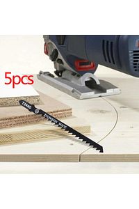 T144d Pvc Ahşap Kesme Dekopaj Testere Ucu 5 Parça Sunta Mdf Kesim Dekupaj Testere Uç Seti ürün fotoğrafı