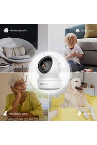 C6n 1080p Fhd 360 Derece Gece Görüşlü Sesli Ip Wifi Akıllı Ev Güvenlik Bebek Kamerası 6971744237752 ürün fotoğrafı