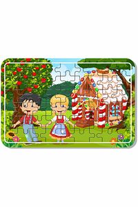 Uzay, Dinazor, Oyun, Hayvanlar 54 Parça Ahşap Puzzle Yapboz 5'li Set ürün fotoğrafı