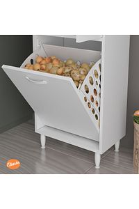 Sepetli Mutfak Dolabı Kirli Çamaşır Dolabı Sepetli Banyo Dolabı Oyuncak Dolabı ürün fotoğrafı