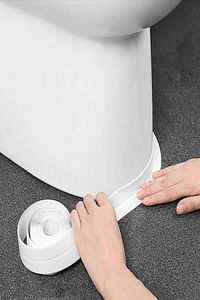 3.2 Mt Su Sızdırmaz Tuvalet Banyo Mutfak Bandı Lavabo Küvet Ve Pencere Izolasyon Yalıtımı Beyaz Bant ürün fotoğrafı