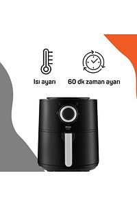 Orginal Ar2062-g Airtasty Airfryer 4 Litre Sıcak Hava Fritözü - Gümüş Garantili ürün fotoğrafı