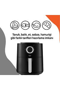 Orginal Ar2062-g Airtasty Airfryer 4 Litre Sıcak Hava Fritözü - Gümüş Garantili ürün fotoğrafı