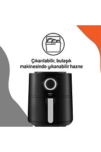 Orginal Ar2062-g Airtasty Airfryer 4 Litre Sıcak Hava Fritözü - Gümüş Garantili ürün fotoğrafı
