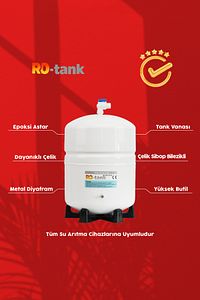 12 Litre Metal Anti-bakteriyel 3.2 Galon Su Arıtma Cihazı Tankı - 0095 ürün fotoğrafı