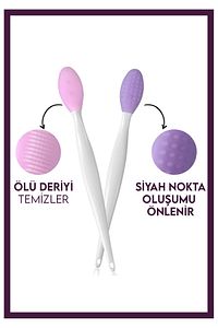 Siyah Nokta Ve Cilt Temizleme Aparatı Uzun Sap Mor ürün fotoğrafı