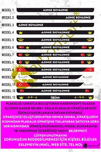 Kişiye Özel Isimli Kabartmalı Takmatik Araç Logo Oto Plakalık (1 TAKIM) ürün fotoğrafı