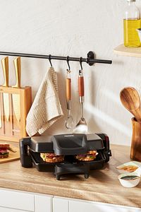 Toastbuster 1337H Çıkarılabilir Plakalı 4 Ekmekli Tost Makinesi 1800 W  Siyah ürün fotoğrafı