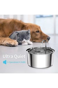 3.2 L Paslanmaz Çelik Kedi Köpek Için Otomatik Su Pınarı Su Çeşmesi Su Sebili Sessiz Pompalı ürün fotoğrafı