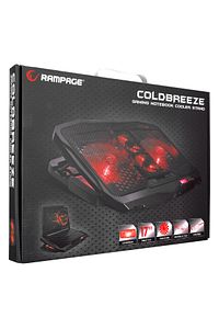 Ad-rc4 Işıklı Gaming Laptop Soğutucu 2x125mm 2x70mm 15-17 Notebook Soğutucu Stand ürün fotoğrafı