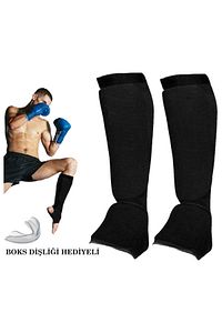 Elastik Kaval Koruyucu Kick Boks Muay Thai Kaval Koruyucu Ve Dişlik Set Boks Tekmelik Ayak Koruyucu ürün fotoğrafı
