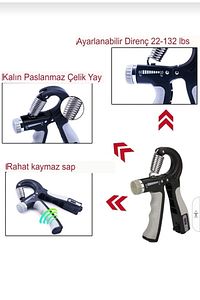 Ayarlı (SAYAÇLI) El Yayı 5-60 Kg Ayarlanabilir Bilek Kas Güçlendirme Aleti ürün fotoğrafı