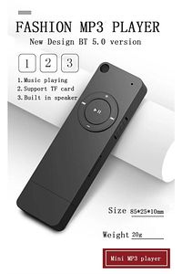 Bluetooth Lu Mp3 Player Dahili Hoparlör Kablolu Ve Kablosuz Kulaklık Ile Kullanabilme Mini Mp3 Çalar ürün fotoğrafı