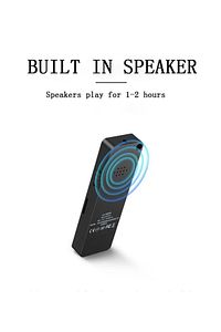 Bluetooth Lu Mp3 Player Dahili Hoparlör Kablolu Ve Kablosuz Kulaklık Ile Kullanabilme Mini Mp3 Çalar ürün fotoğrafı