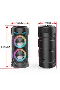 2 Yıl Bluetooth Parti Hoparlör 1175 Karaoke Mikrofonlu Uzaktan Kumandalı Ses Sistemi Yok Siyah İtha ürün fotoğrafı