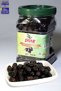 Yağlı Sele Siyah Zeytin Iri Kalibre Doğal Tatlandırma Doğal Fermente Siyah Zeytin 900 gr 261-290 ürün fotoğrafı