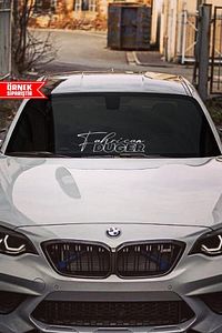 Chrome Özel Isim Soyisim Sticker 40*15 Folyo Ad Soyad Ve Isteğe Özel Cam Yazı Modelleri Özel Tasarım ürün fotoğrafı