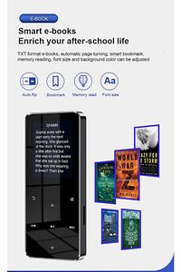 Bluetooth Lu Mp3 Mp4 Çalar Fm Radyolu Şarjlı Mp4 Player Dahili Hoparlör 8gb Hafızalı Ses Kaydı ürün fotoğrafı