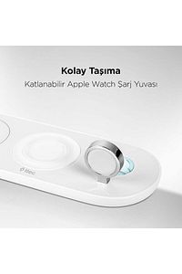 Aircharger Trio 3 ü 1 Arada Iphone -Watch-  Kablosuz Hızlı Şarj Aleti ürün fotoğrafı