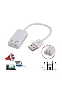 Usb Ses Kartı Çevirici 7+1 Dönüştürücü Laptop Harici Ses Kartı ürün fotoğrafı