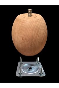 Ahşap Ayak Gürgen Koltuk Ayağı / Uzunluk : 8 Cm / Çap : 7.5 Cm 3301000000405 ürün fotoğrafı