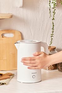 Heatrow Cooltouch 1618h Paslanmaz Çelik El Yakmaz Gövdeli Su Isıtıcısı Beyaz ürün fotoğrafı