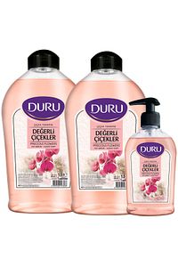 Değerli Çiçekler Sıvı Sabun 1,5+1,5+300ml ürün fotoğrafı