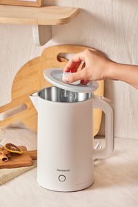 Heatrow Cooltouch 1618h Paslanmaz Çelik El Yakmaz Gövdeli Su Isıtıcısı Beyaz ürün fotoğrafı