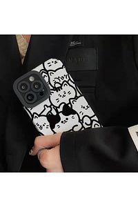 Iphone 14 Promax Kaplama Kediler Tasarımlı Kılıf ürün fotoğrafı