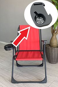 Bardaklık Kamp Sandalyesi Bardaklığı Piknik Sandalye Yan Sehpası ürün fotoğrafı