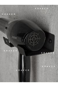 Saç Kurutma Makinesi Askısı, Metal, Siyah ürün fotoğrafı